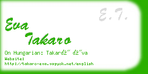 eva takaro business card